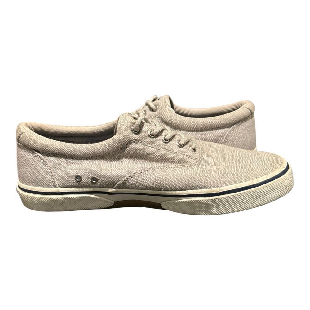 Sperry STS22380 Men’s Size 11 Canvas Sneakers Gray Casual Lace Up Comfort Shoes - Picture 8 of 9
